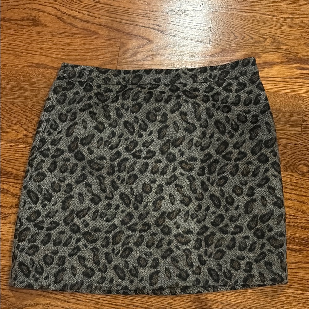 LOFT Animal Print mini Skirt